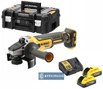 Akumulatorowa szlifierka kątowa DeWalt DCG405H2T-QW 18V XR 2x5,0Ah PowerStack tarcza 125mm TStak 1