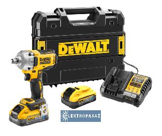 Akumulatorowy klucz udarowy DeWalt DCF891H2T-QW 1/2 cala z pierścieniem zabezp. 830Nm 18V XR 2x5,0Ah PowerStack TStak 1