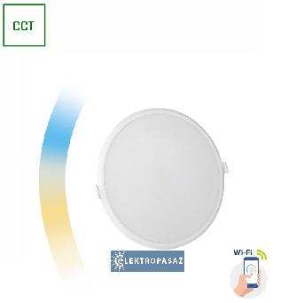 Oprawa podtynkowa LED Smart Algine 22W CCT+DIM Wi-Fi 215x38mm okrągła biała SLI038017CCT Smart Spectrum 1