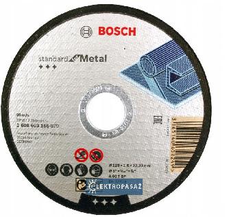 Tarcza do cięcia prosta 125x1,6x22,23mm A 60 T BF Standard for Metal 2608603165 Bosch 1