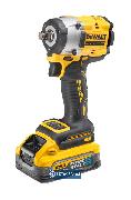 Akumulatorowy klucz udarowy DeWalt DCF921H2T-QW 18V XR 2x5,0Ah PowerStack 1/2 cala z pierścieniem zabezp. 406Nm TSTAK 3